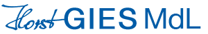 Horst Gies MdL Logo